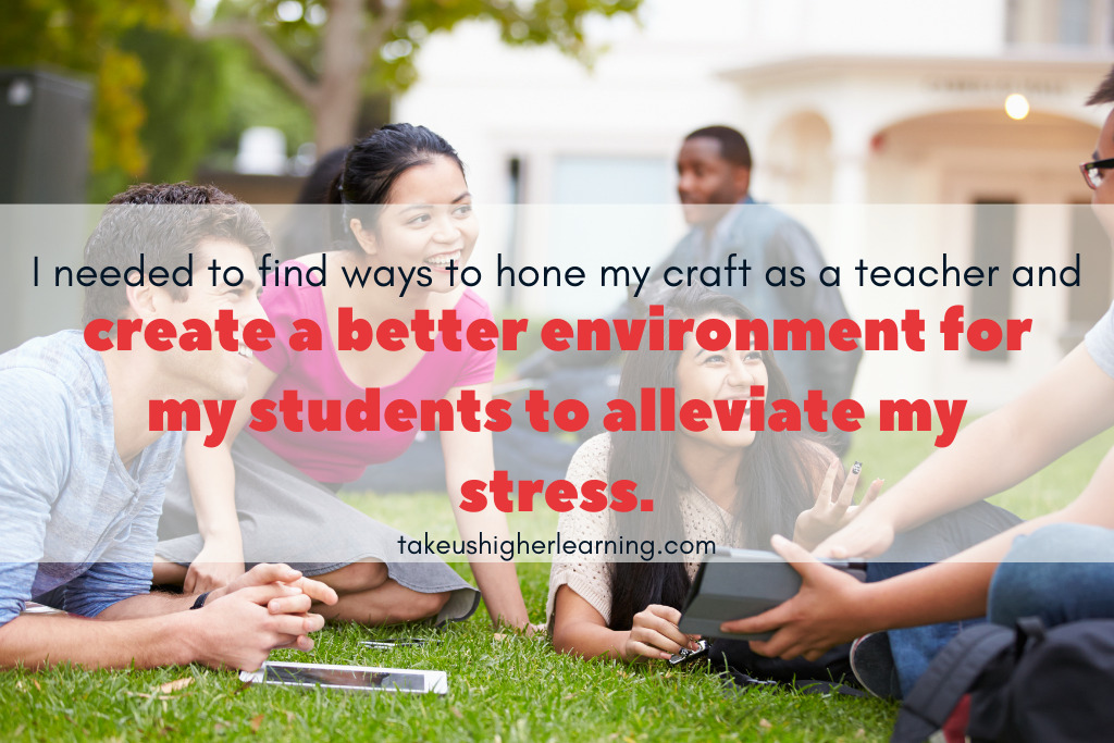 Students working together alleviates part of what causes the most stress for teachers because it provides an opportunity for students to enhance their learning.